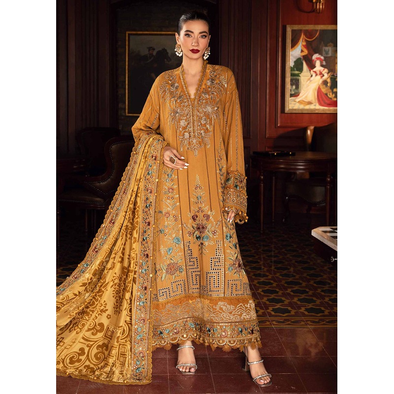 Winter Luxe 2024 by Maria B | DL-1207 Mustard