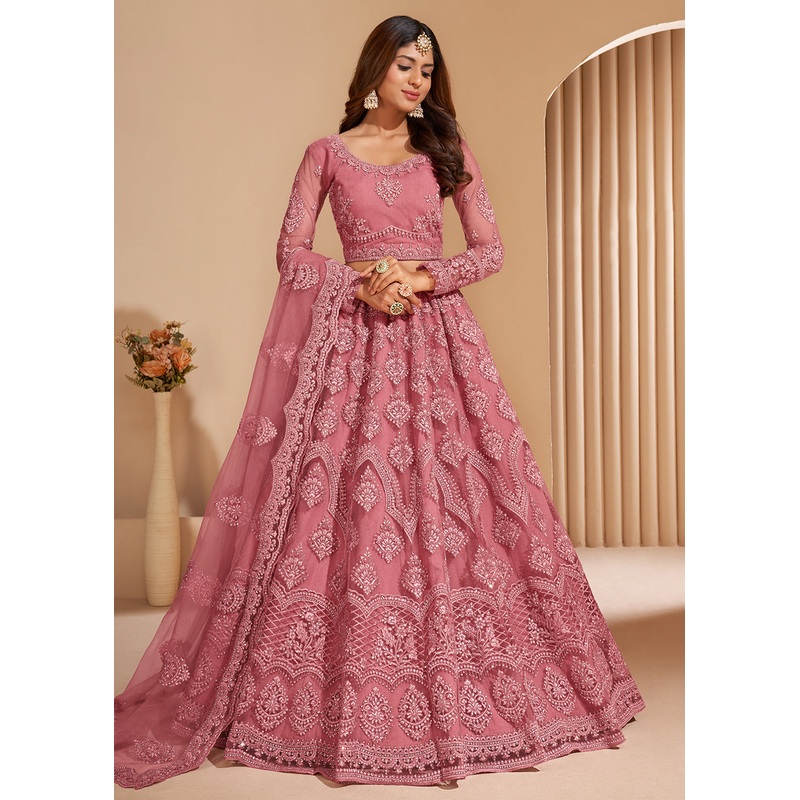 Lovely Pink Designer Bridesmaids Wedding Lehenga Choli