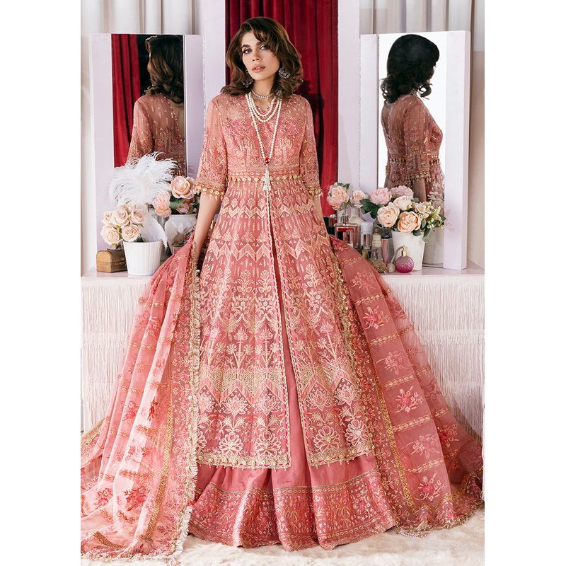 Flamingo Pink Suit - Afrozeh Luxury Starlet Collection '23 - Flamingo Flair