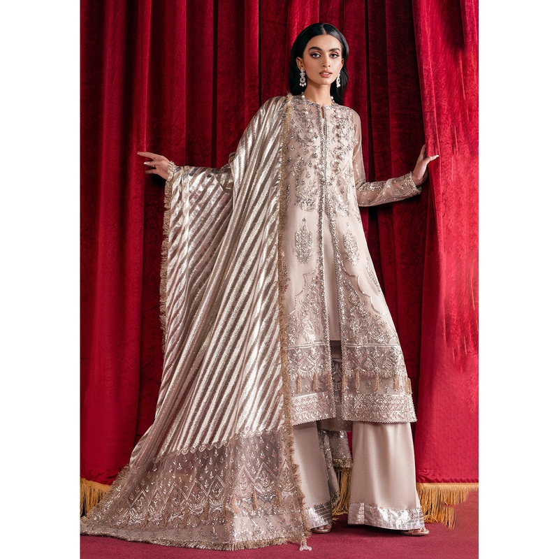 Mauve Embroidered Suit - Afrozeh Luxury Starlet Collection '23 - Pearl Dream
