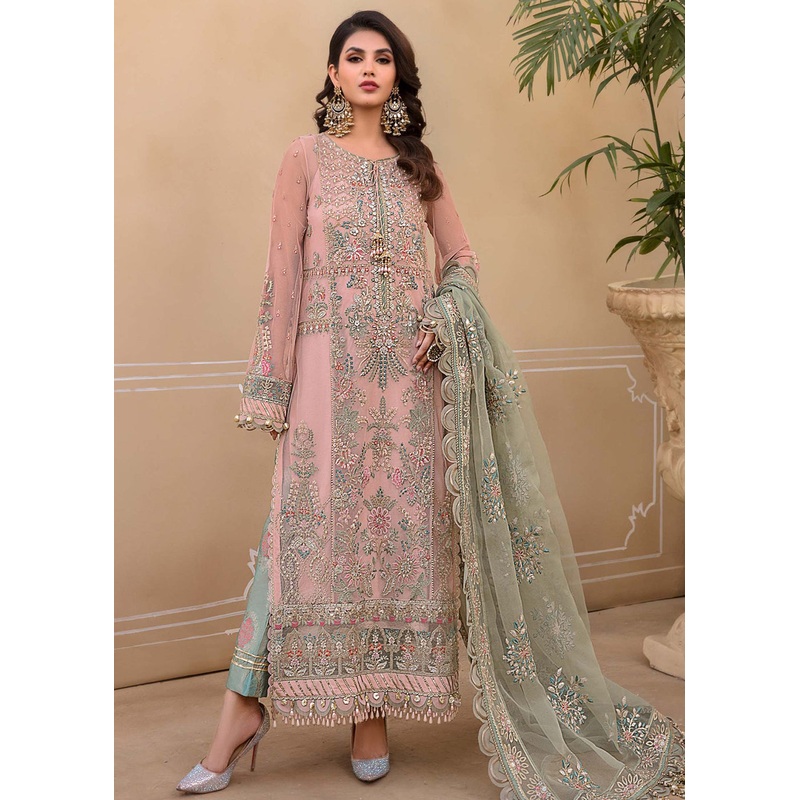 Sea Green Embroidered Suit - Maria B - Mbroidered Heritage Edition - BD-2607
