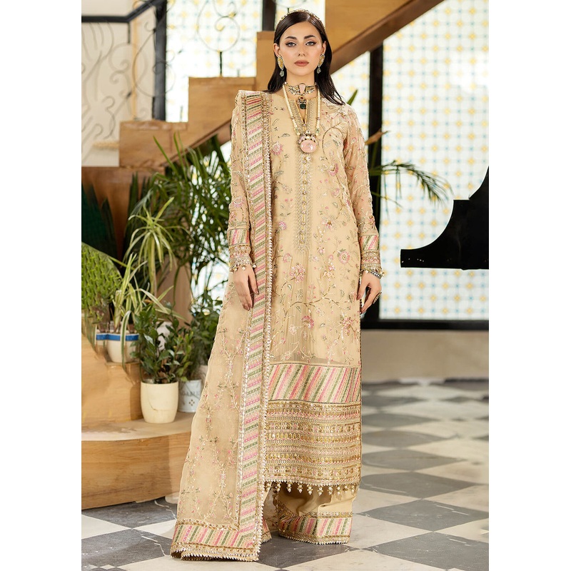 Gold Wedding Formal Suit | Imrozia Premium | Jhalak '23 | I-181 - VASL