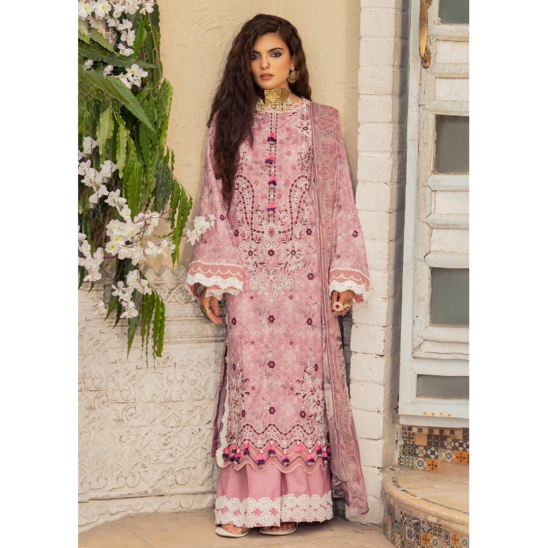 Pink Lawn Suit - Adan Libas - Dorian Eid Edit '23 - 5195-D5