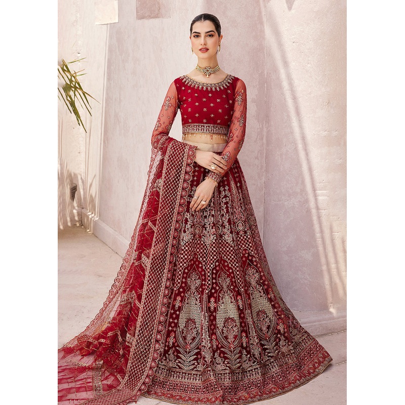 Red Lehenga Choli | Emaan Adeel | Mirha Wedding Edition '23 | MH-203