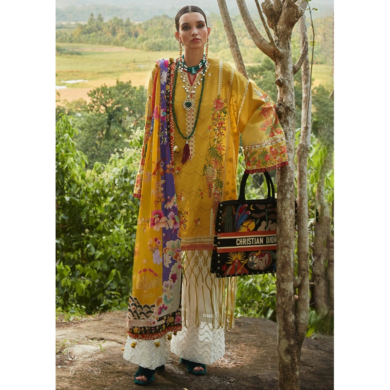 Yellow Lawn Suit - Elan - Luxury Lawn '23 - ERINA-EL23-04A