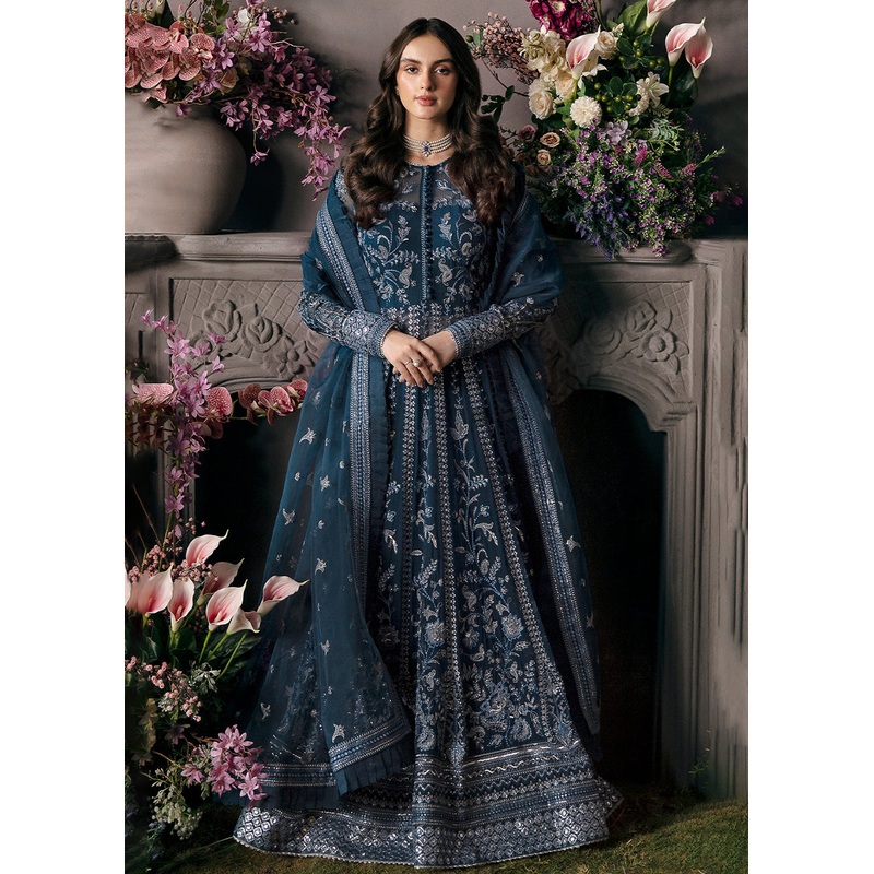 Blue Pakistani Maxi Dress - Afrozeh La Fuchsia Formals '23 - YALE