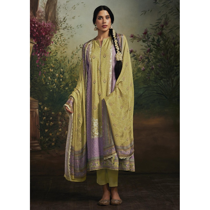 Pakistani Style Purple Digital Printed Salwar Suit