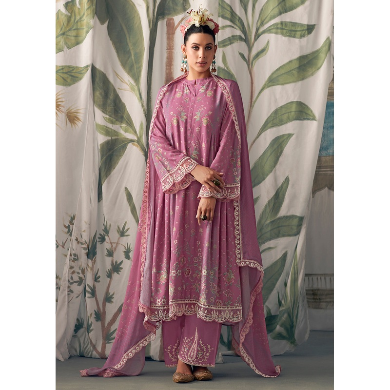 Pink Pure Maslin Cotton Digital Printed Salwar Suit