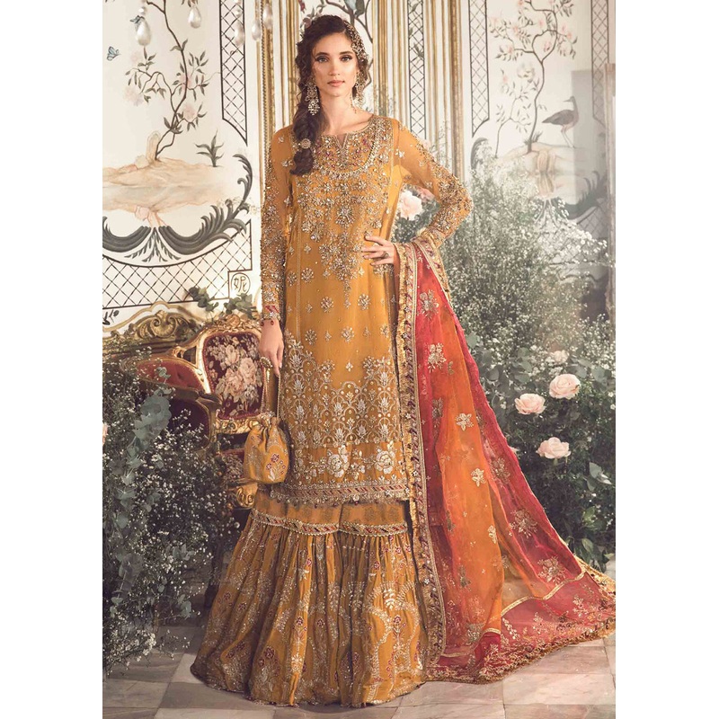 Mbroidered Wedding 2023 by Maria B | Mustard BD-2707