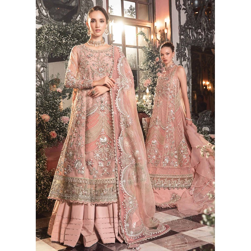 Mbroidered Wedding 2023 by Maria B | Pastel Pink BD-2706