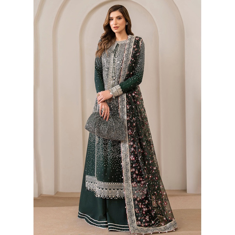 Embroidered Raw Silk Wedding Formals '24 by Jazmin | UR-7014