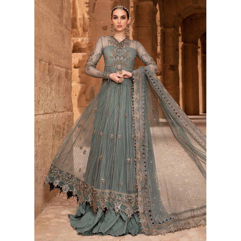 Unstitched Voyage a' Luxe Lawn '24 by Maria B | D-2403-A