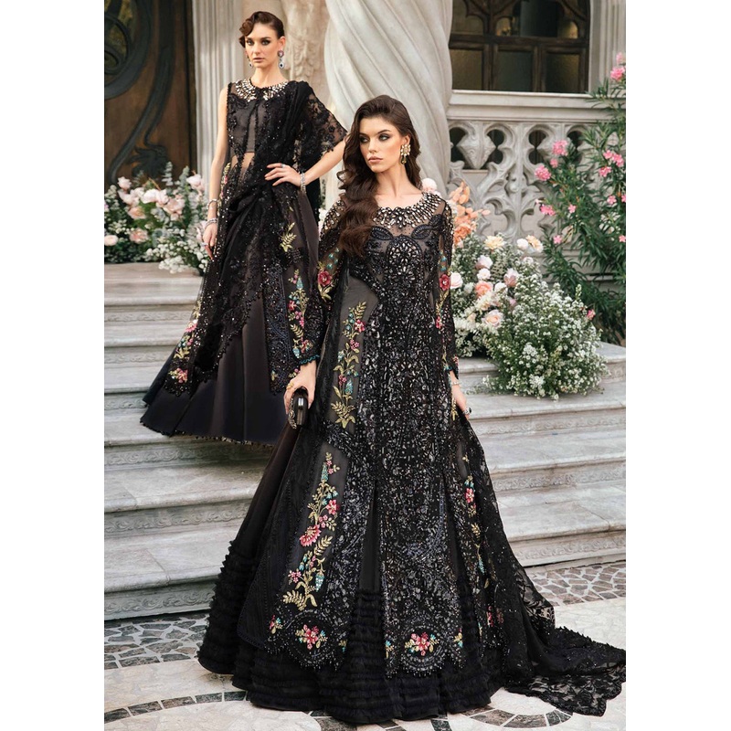 Unstitched Mbroidered Wedding Formals 2024 by Maria B | BD-2802