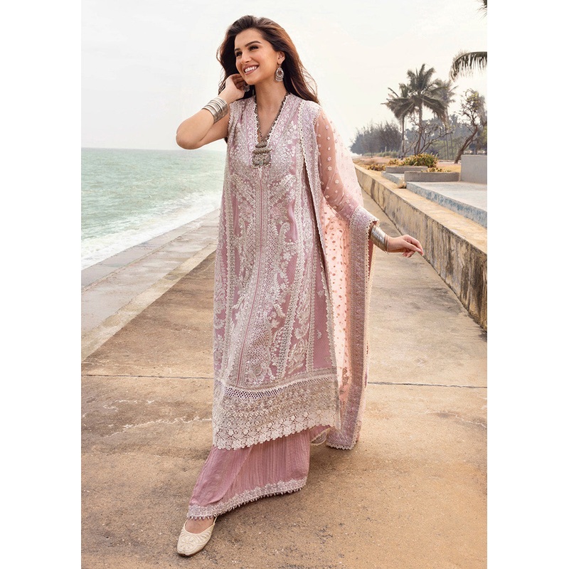 Zinnia Unstitched Luxury Lawn '25 by Faiza Saqlain | Amaryllis