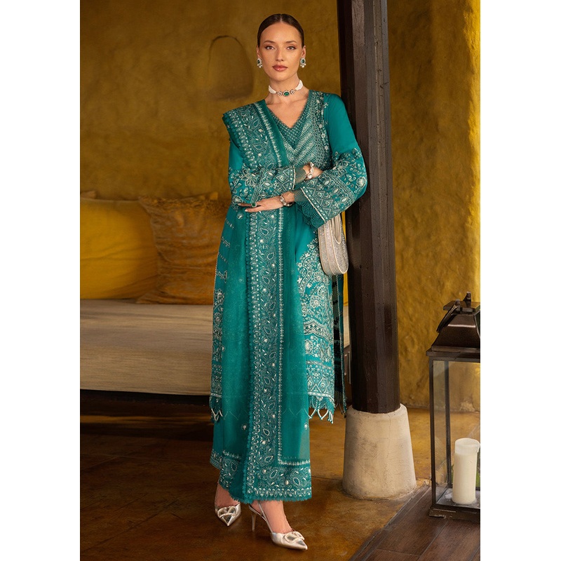 Zinnia Unstitched Luxury Lawn '25 by Faiza Saqlain | Calla