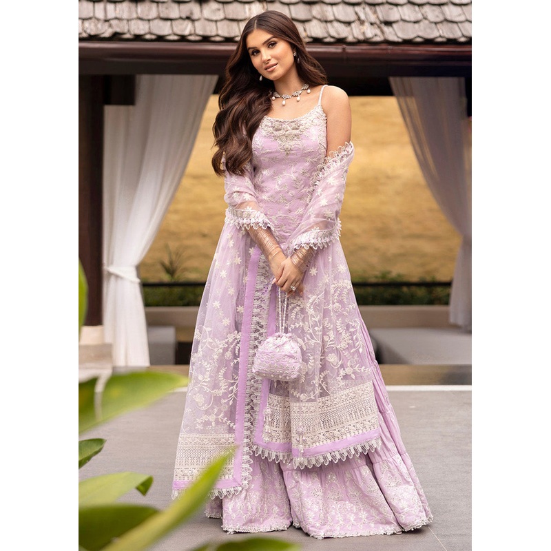 Zinnia Unstitched Luxury Lawn '25 by Faiza Saqlain | Soma