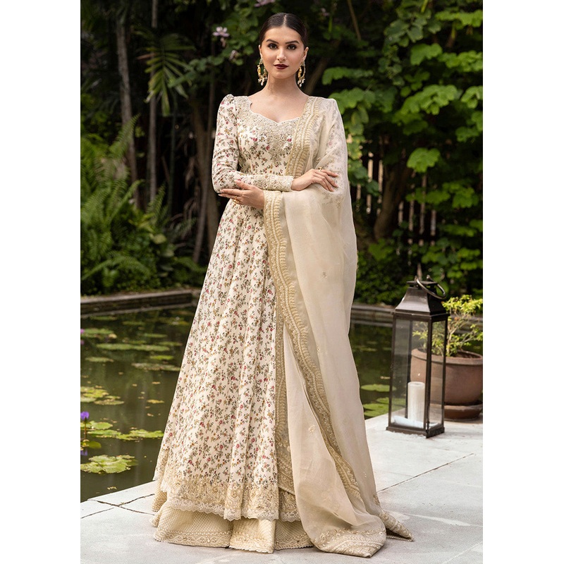 Zinnia Unstitched Luxury Lawn '25 by Faiza Saqlain | Vinika