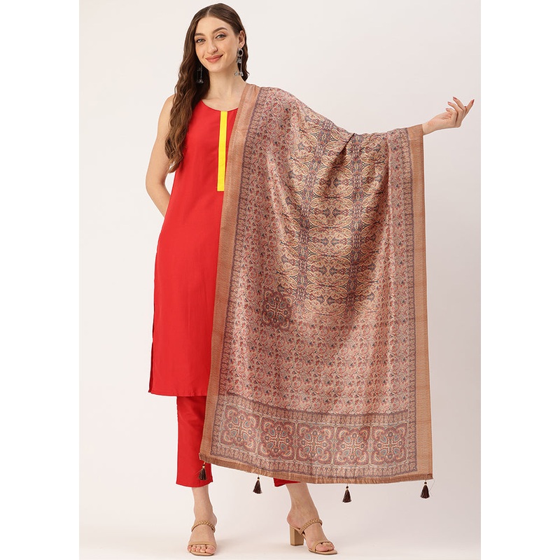 Multicolor Cotton Dupatta - JD986615054