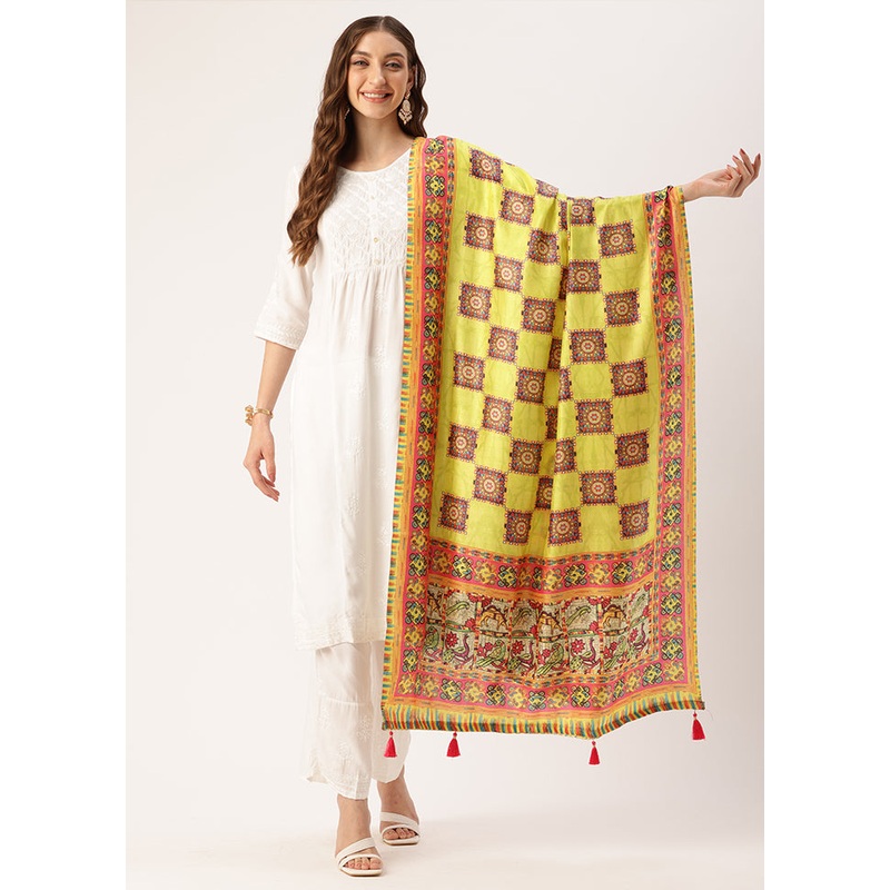 Multicolor Cotton Dupatta - JD986615055