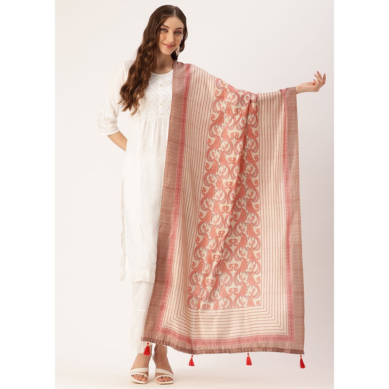Multicolor Cotton Dupatta - JD986615057