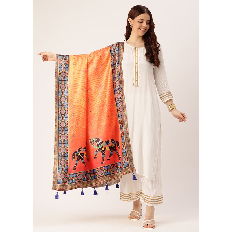 Multicolor Cotton Dupatta - JD986615059