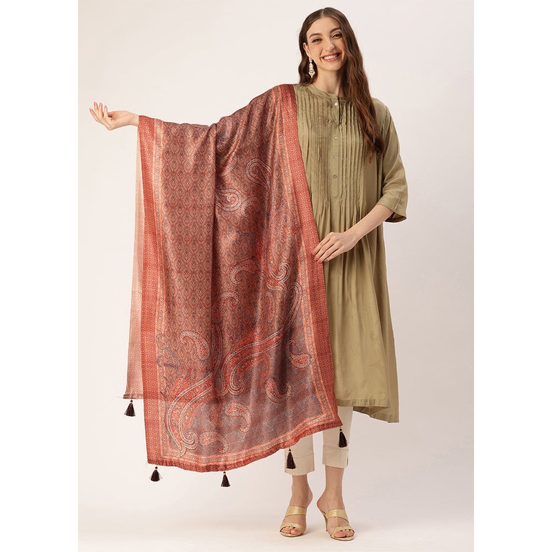 Multicolor Cotton Dupatta - JD986615061