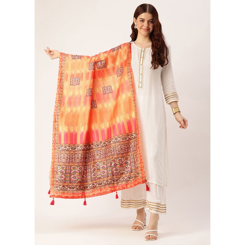Multicolor Cotton Dupatta - JD986615067