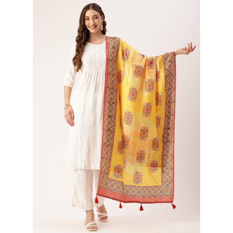 Multicolor Cotton Dupatta - JD986615072