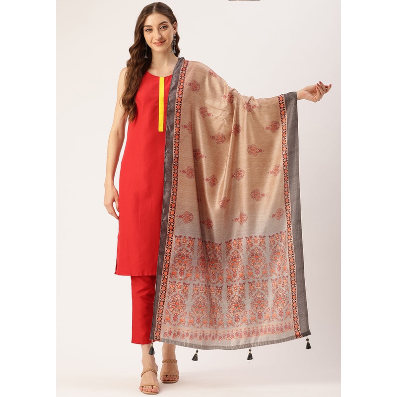Multicolor Cotton Dupatta - JD986615079