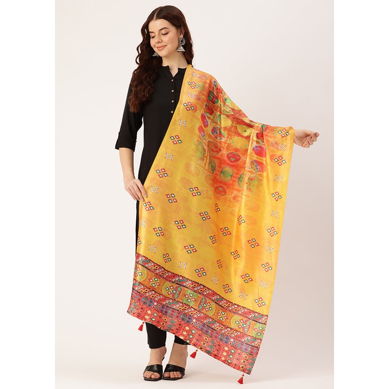 Multicolor Cotton Dupatta - JD986615081