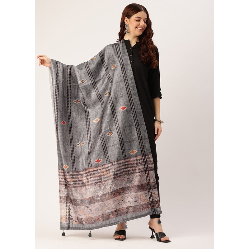Multicolor Cotton Dupatta - JD986615083