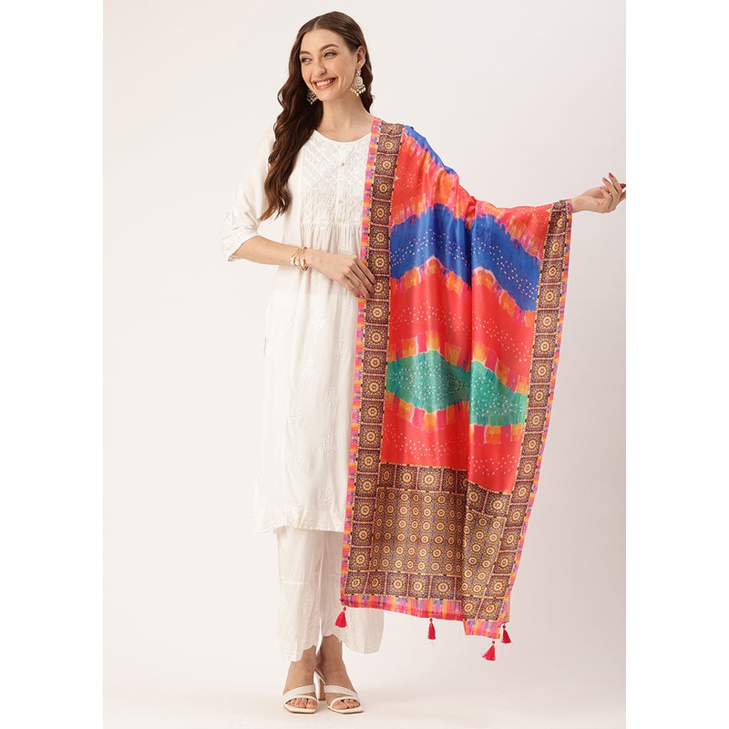 Multicolor Cotton Dupatta - JD986615088