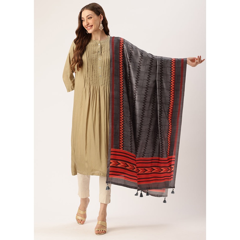 Multicolor Cotton Dupatta - JD986615089