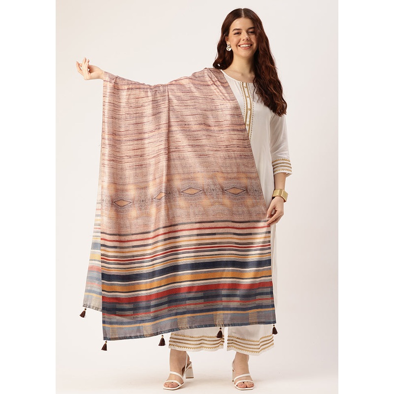 Multicolor Cotton Dupatta - JD986615090
