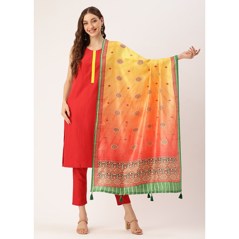 Multicolor Cotton Dupatta - JD986615092