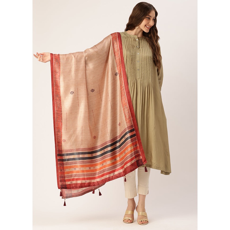 Multicolor Cotton Dupatta - JD986615095