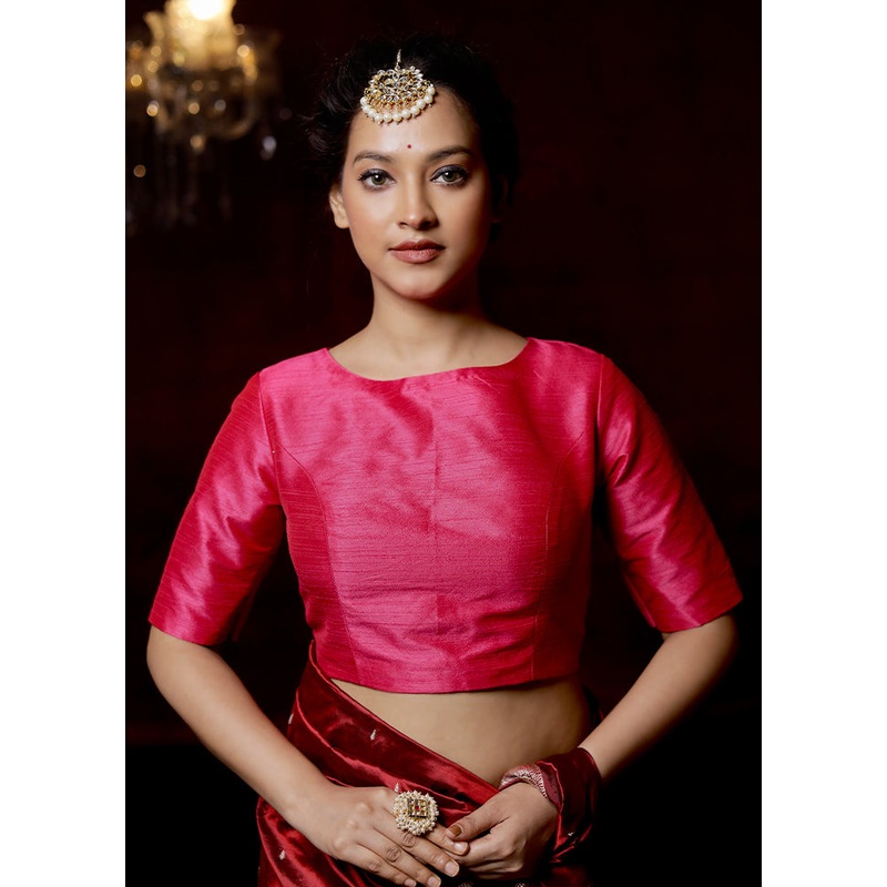 Rani Dupion Silk Designer Blouse - JD986614803