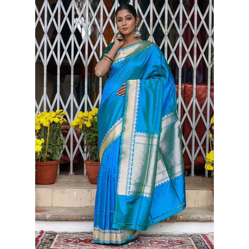 Pink Katan Pure Silk Saree With Blouse Piece - JD986614093