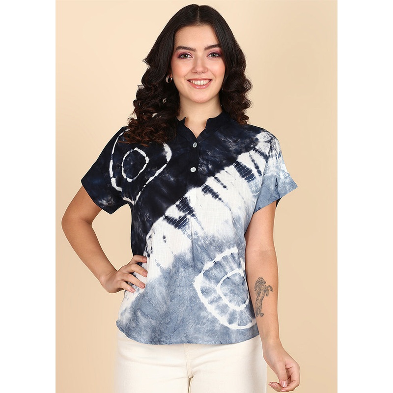 Black Readymade Rayon Top - JD986613566