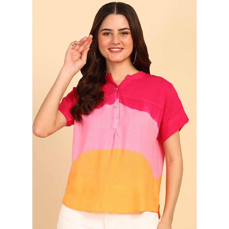 Multicolor Readymade Rayon Top - JD986613554