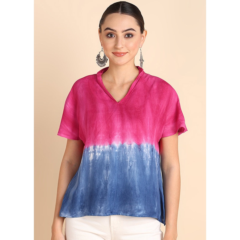 Pink Readymade Rayon Top - JD986613548
