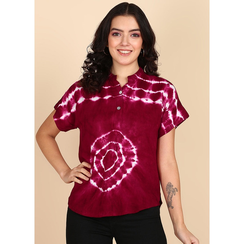 White Readymade Rayon Top - JD986613537