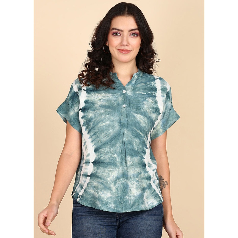 White Readymade Rayon Top - JD986613541