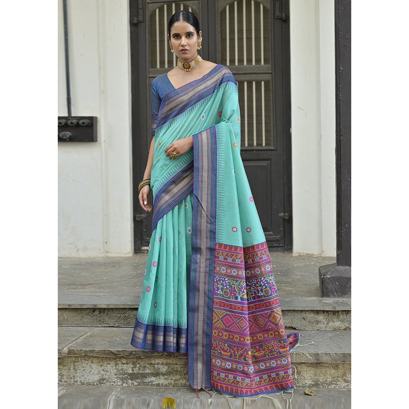 Firoza Dupion Silk Saree With Blouse Piece - JD986613437