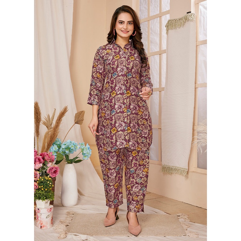 2 Pc Multicolor Readymade Rayon Kurti Set - JD986613252