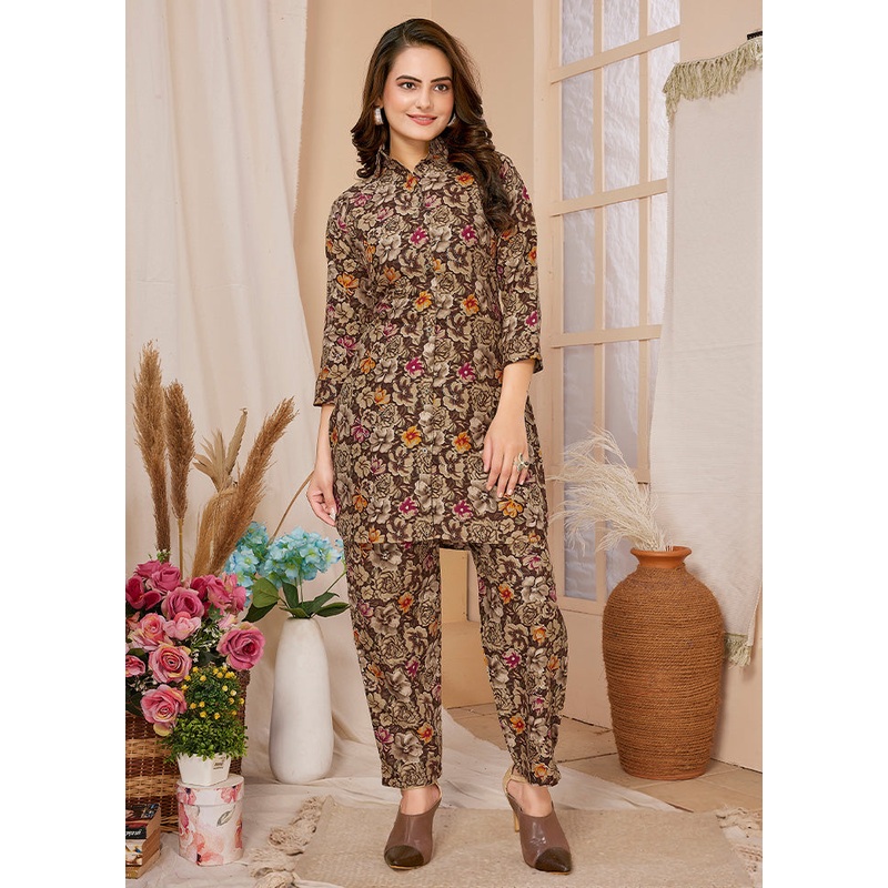 2 Pc Multicolor Readymade Rayon Kurti Set - JD986613253