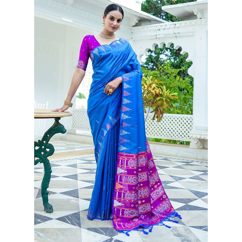 Firoza Dupion Silk Saree With Blouse Piece - JD986613124