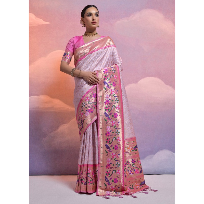 Purple Dupion Silk Saree With Blouse Piece - JD986612890