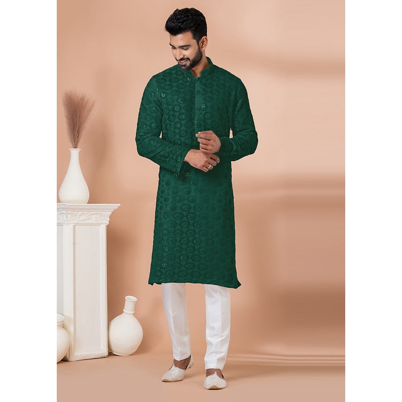 2 Pc Rama Georgette Kurta Pajama Set - JD986612521
