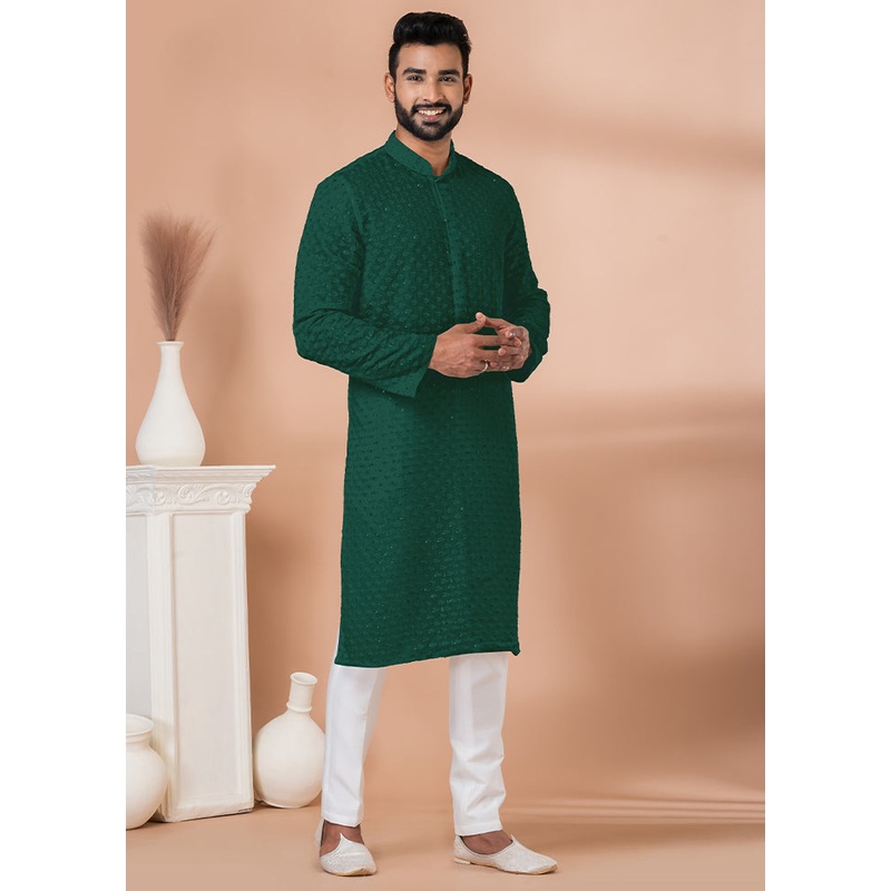 2 Pc Rama Georgette Kurta Pajama Set - JD986612262
